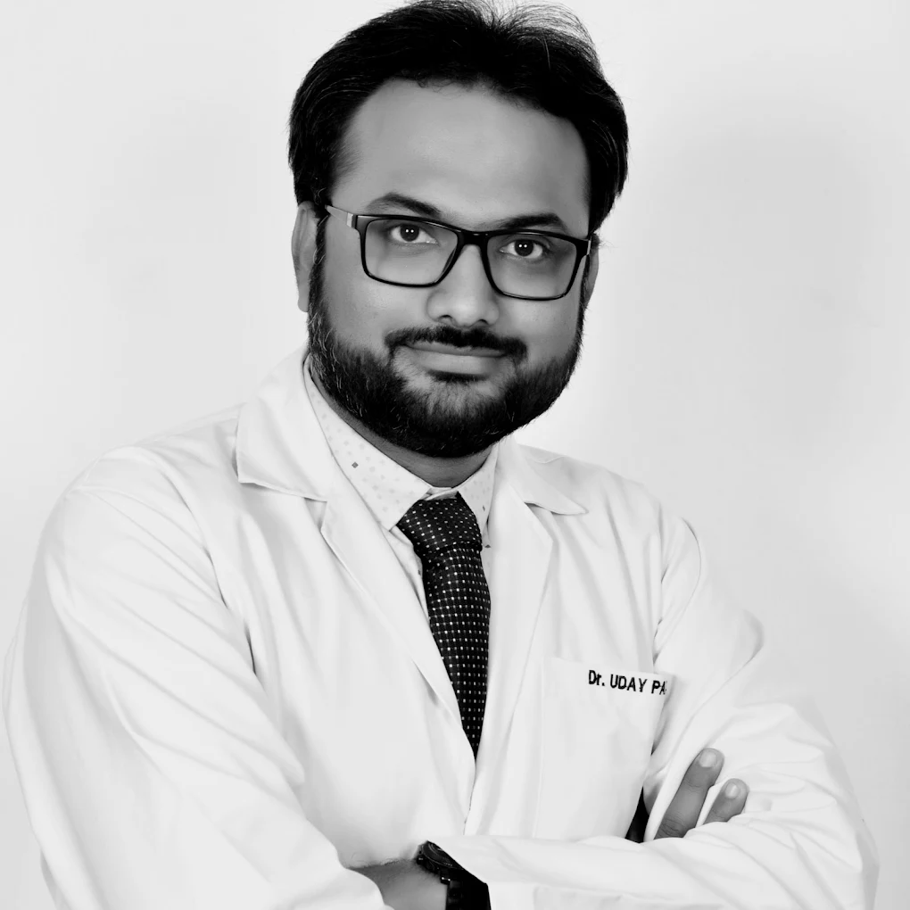 Dr. Uday Patel providing vascular care at Pulse Clinic